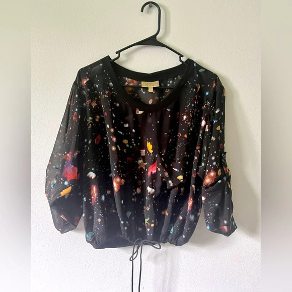Princess Vera Wang Galaxy Print Blouse - Small - Picture 2 of 7